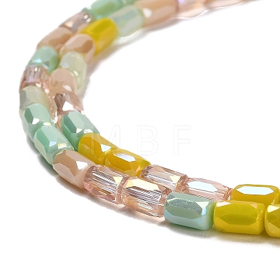 Electroplate Glass Beads Strands EGLA-D030-08H-1