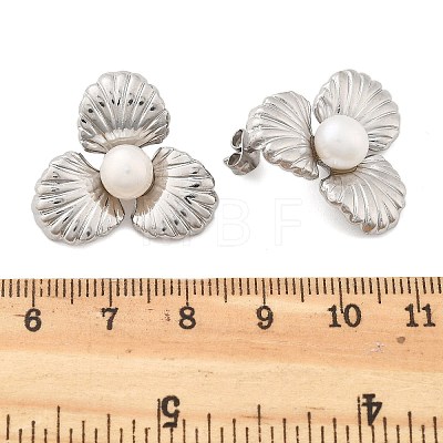 304 Stainless Steel Stud Earrings EJEW-S246-07P-1