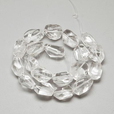 Natural Quartz Crystal Beads Strands G-R439-17D-1