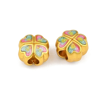 Alloy Enamel Beads ENAM-D318-01G-06-1
