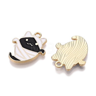 Halloween Theme Rack Plating Alloy Enamel Pendants ENAM-N056-355B-1