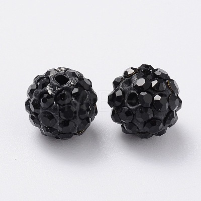 Pave Disco Ball Beads RB-A140-8mm-2-1
