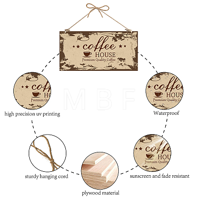Printed Wood Hanging Wall Decorations WOOD-WH0115-13I-1