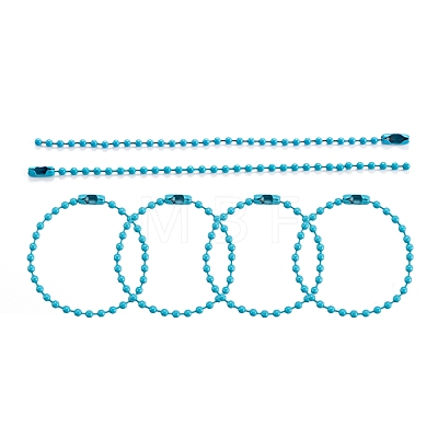 Eco-Friendly Iron Ball Chains with Connectors X-IFIN-F149-A-1