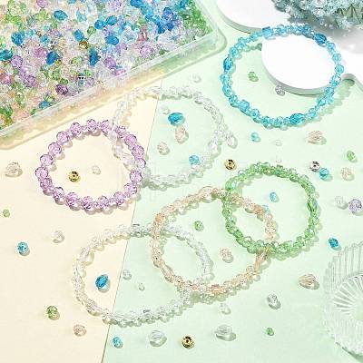 Baking Paint & Transparent Glass Beads DIY-FS0010-57-1