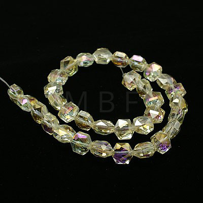Electroplate Glass Beads EGLA-D022-02-1