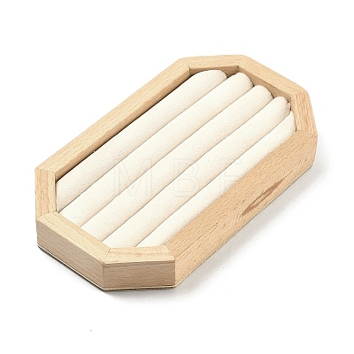Wooden Ring Organizer Display Trays with Velvet Inside ODIS-C013-04A-1