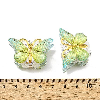 Polymer Clay Rhinestone Beads CLAY-NH0001-07-1