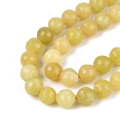Natural Lemon Jade Beads Strands G-Q606-59A-1