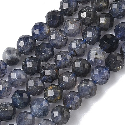 Natural Iolite/Cordierite/Dichroite Beads Strands G-L651-C03-6mm-1