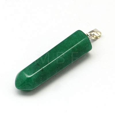 Pencil Natural & Synthetic Mixed Stone Point Pendants G-R220-34-1