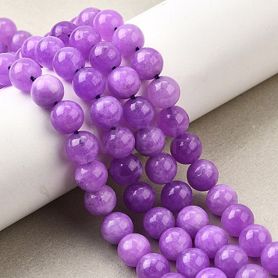 Dyed Natural Malaysia Jade Beads Strands G-G021-02B-05-1