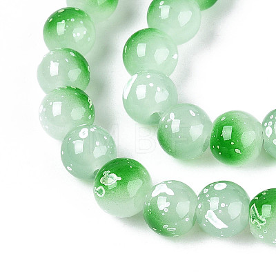Baking Paint Glass Beads X1-DGLA-N015-8mm-09-1