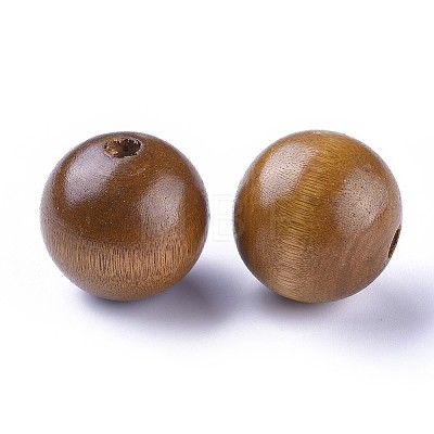 Natural Wood Beads X-TB30MMY-6-1