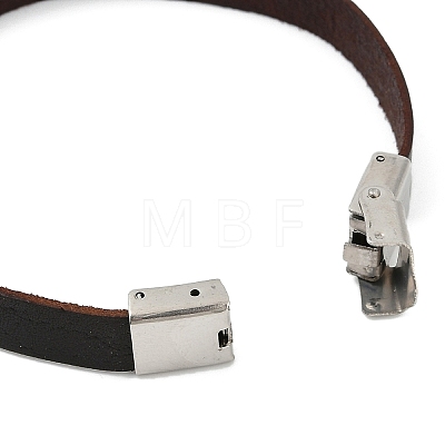 304 Stainless Steel Leather Cord Bracelets BJEW-N269-29A-1-1