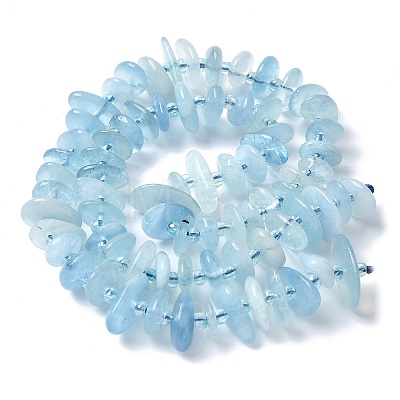 Natural Aquamarine Beads Strands G-E569-J13-01-1