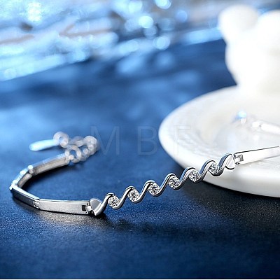 Brass Link Bracelets BJEW-BB60971-A-1