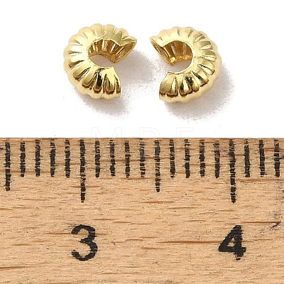 Brass Crimp Beads Covers FIND-Z039-13B-G-1