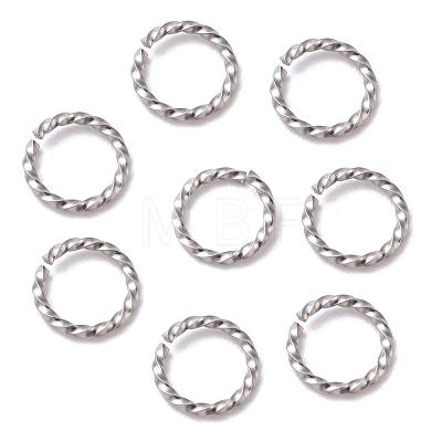 Non-Tarnish 304 Stainless Steel Jump Rings X-STAS-F191-12P-C-1