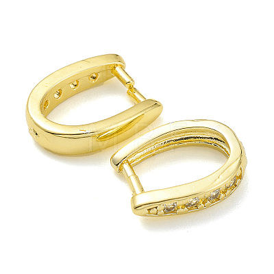 Rack Plating Brass Pave Cubic Zirconia Snap on Bails X-KK-G464-11G-04-1