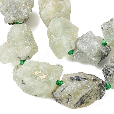 Raw Rough Natural Prehnite Beads Strands LS-G-P528-A05-01A-1