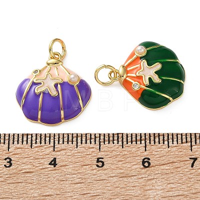 Brass Micro Pave Clear Cubic Zirconia Pendants KK-D221-22G-1