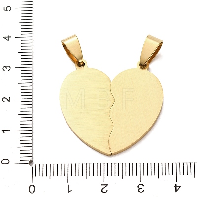 201 Stainless Steel Split Pendants STAS-F368-05G-1