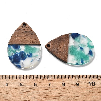 Resin and Walnut Pendants FIND-R051-15E-1