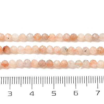 Natural Sunstone Beads Strands X-G-H002-A03-01-1