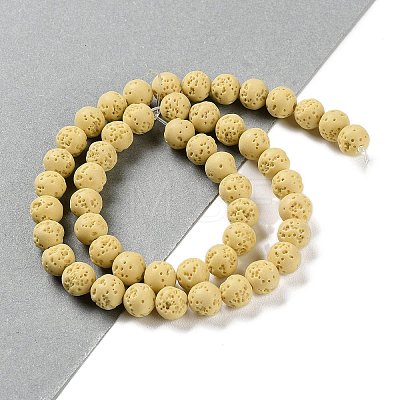 Synthetic Lava Rock Dyed Beads Strands G-H311-08B-05-1
