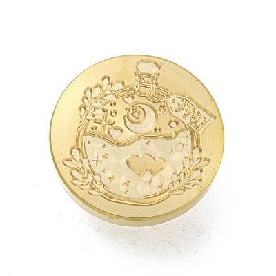 Wax Seal Brass Stamp Head AJEW-G056-02A-1