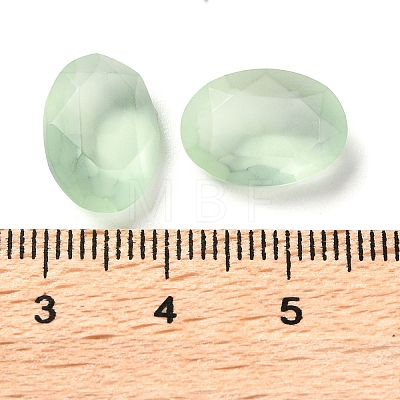 Frosted Glass Rhinestone Cabochons RGLA-G022-05A-238-1