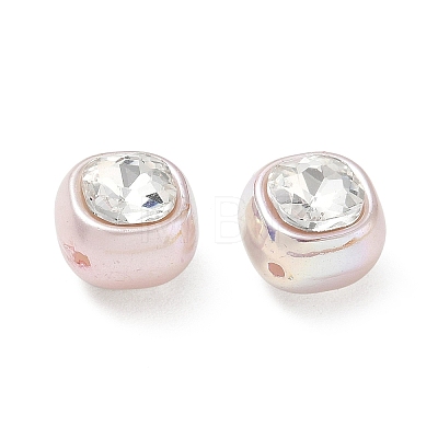 Baking Painted Acrylic & Rhinestone Beads RB-CBA19D7-04A-1