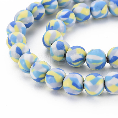 Handmade Polymer Clay Beads Strands CLAY-N008-054-08-1