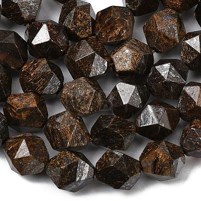 Natural Bronzite Beads Strands G-Z119-A30-03-1