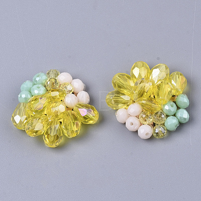 Handmade Woven Glass Cabochons FIND-N050-10D-1