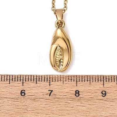 304 Stainless Steel Pendant Cable Chain Necklaces for Men Women NJEW-K308-03A-G-1