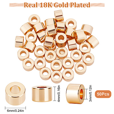 Long-Lasting Plated Brass Beads KK-BBC0002-69-1