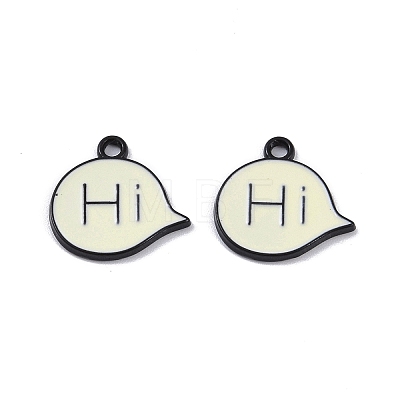 Alloy Enamel Charms ENAM-R149-01B-EB-1