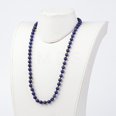 Natural Lapis Lazuli Necklaces NJEW-D264-08-1