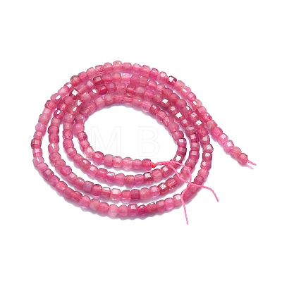 Natural Pink Tourmaline Beads Strands G-P457-B01-02B-1