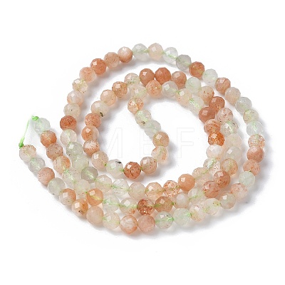 Natural Arusha Sunstone Beads Strands G-U014-A01-02-1