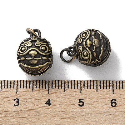 Tibetan Style Brass Pendant KK-M284-61AB-1