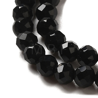 Natural Black Onyx Beads Strands X-G-K020-3mm-30-1