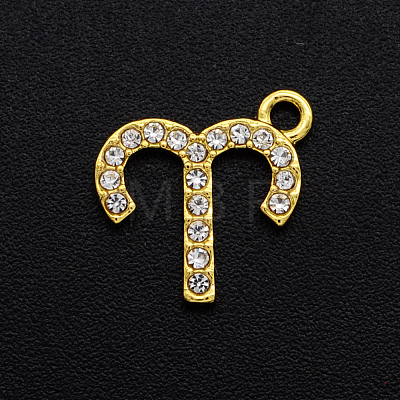 Alloy Rhinestone Charms PALLOY-S098-DA024-1-1