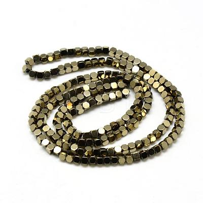 Electroplate Non-magnetic Synthetic Hematite Beads Strands G-Q486-61A-1