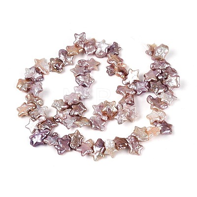 Natural Baroque Keshi Pearl Beads Strands PEAR-S020-Z04-03B-1
