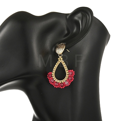 201 Stainless Steel Stud Earrings EJEW-MZ00809-02-1