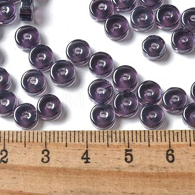 Transparent Colours Luster Glass Seed Beads SEED-E001-T3x6mm-A05-1