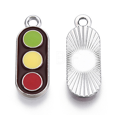 Platinum Plated Alloy Pendants ENAM-T009-28-1